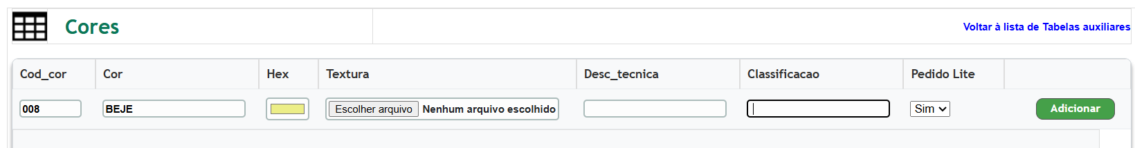 Como cadastrar novas cores de produtos - imagem 2