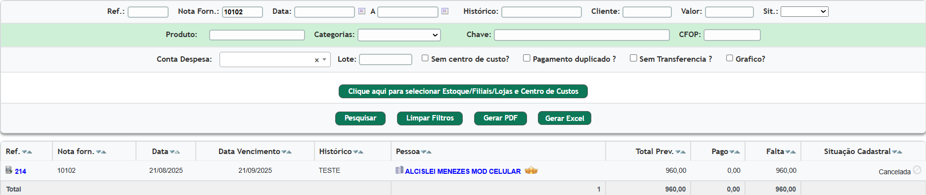 Como lançar um contas a pagar avulso - imagem 11